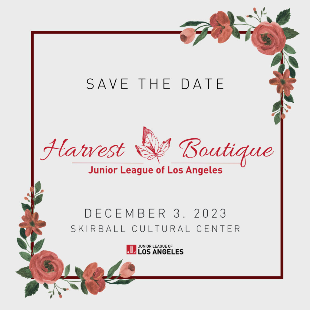 JLLA's Harvest Boutique will be held on December 3, 2023